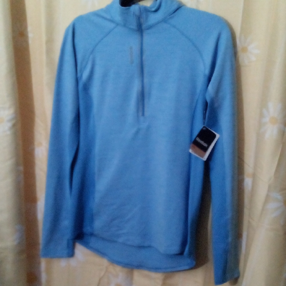 REEBOK Sport Blue Quarter-Zip Pullover Nwt L